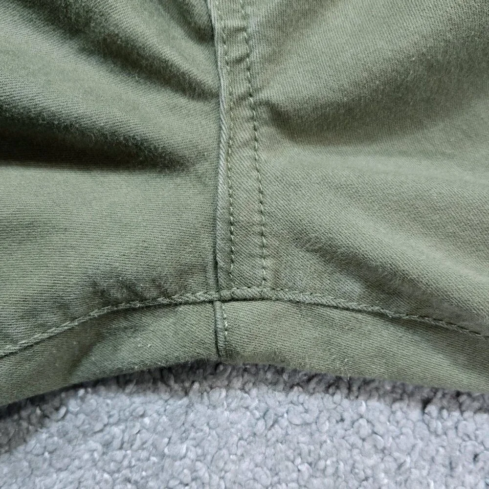 Democracy Absolution Colored Ankle Skimmer Pants Olive Green Laurel Oak Stretch